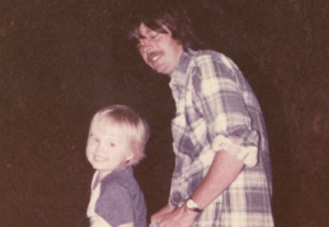 dad and son in early 80s
